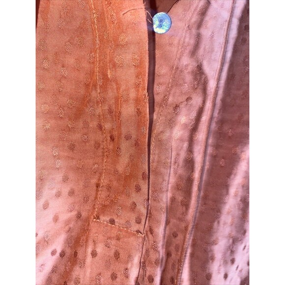 A NEW DAY WOMENS Prairie Peasant Ballon Long Sleeve Blouse Tie Button Front L - Picture 4 of 11